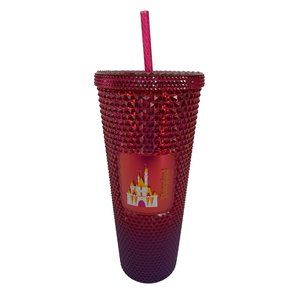 Disneyland Starbucks Tumbler Red Purple Geo Ombre NWT Cold Venti 24 oz 6557